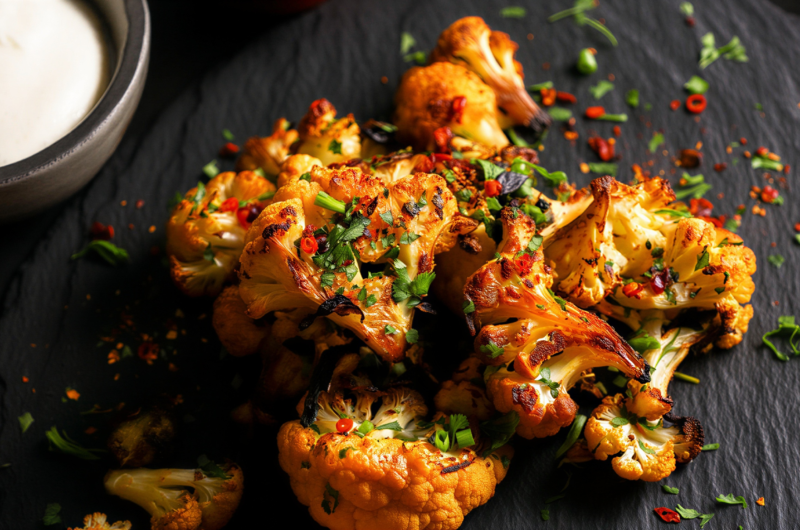 Crispy Parmesan Roasted Cauliflower