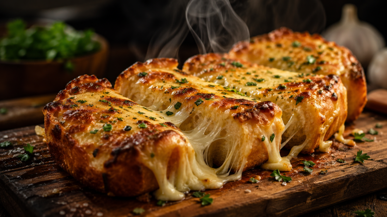 Cheesy Garlic Bread — Easy Homemade Comfort Food Recipe