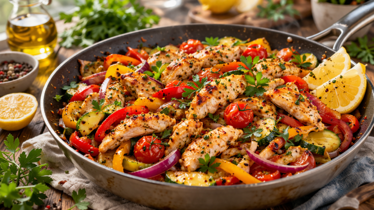 Mediterranean Chicken Stir Fry: A Wholesome, One-Pan Delight