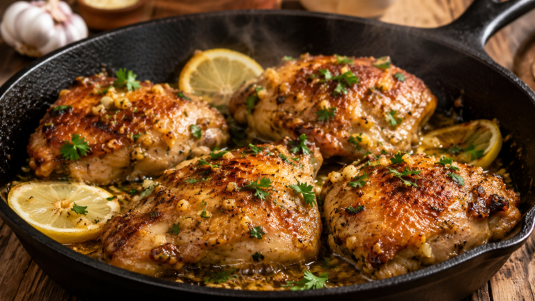 Juicy Garlic Butter Chicken Thighs – Easy 30-Minute Dinner